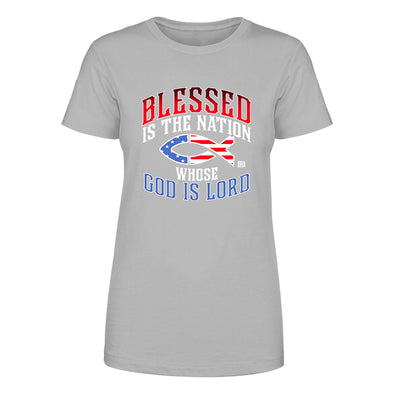 Blessed Is The Nation Fish Women's Apparel