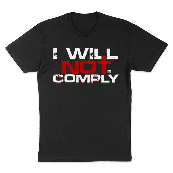 I Will Not Comply Cross Men's Apparel