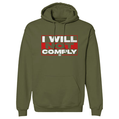 I Will Not Comply Distressed Outerwear
