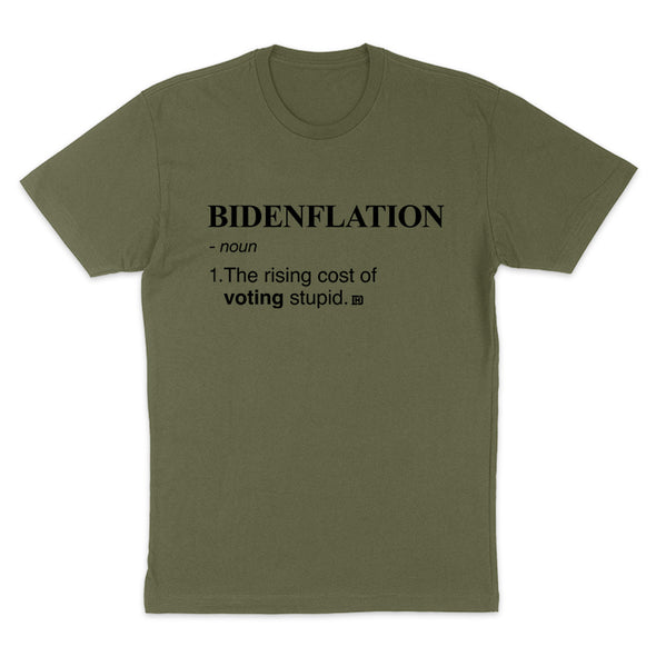 Bidenflation Black Print Men's Apparel