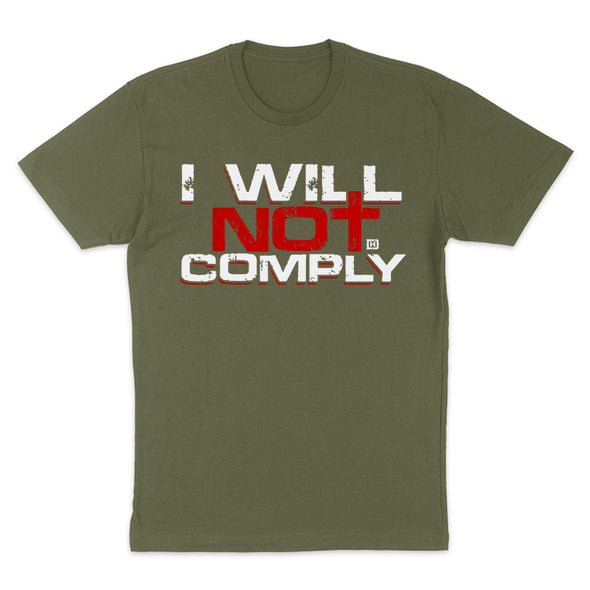 I Will Not Comply Cross Men's Apparel