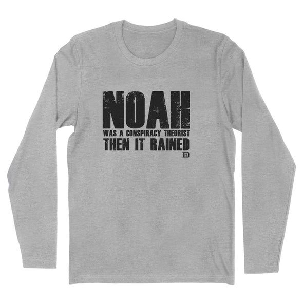 Noah Was A Conspiracy Theorist Black Print Men's Apparel