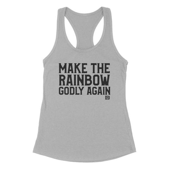 Make The Rainbow Godly Again Black Print Women's Apparel