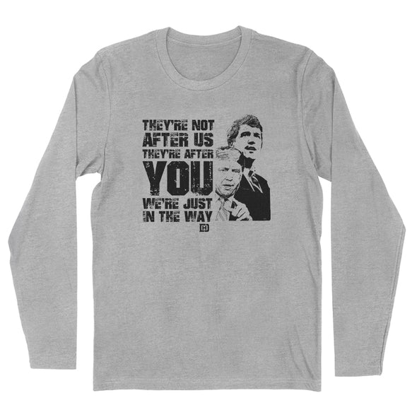 They're Not Coming After Us Black Print Men's Apparel