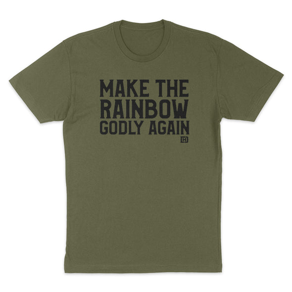 Make The Rainbow Godly Again Black Print Men's Apparel