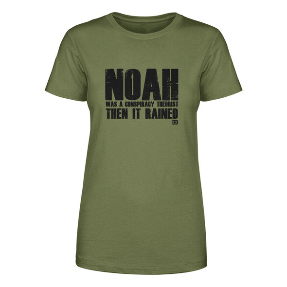 Noah Was A Conspiracy Theorist Black Print Women's  Apparel