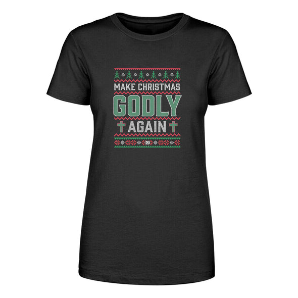 Make Christmas Godly Again Sweater Women's Apparel