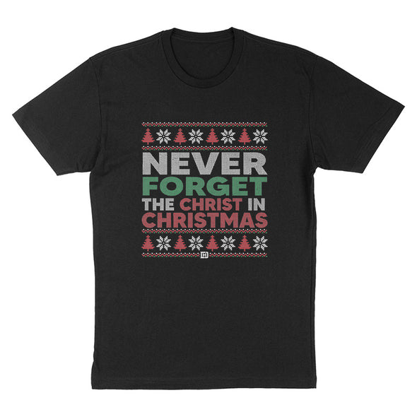 Never Forget The Christ In Christmas Sweater Women's Apparel