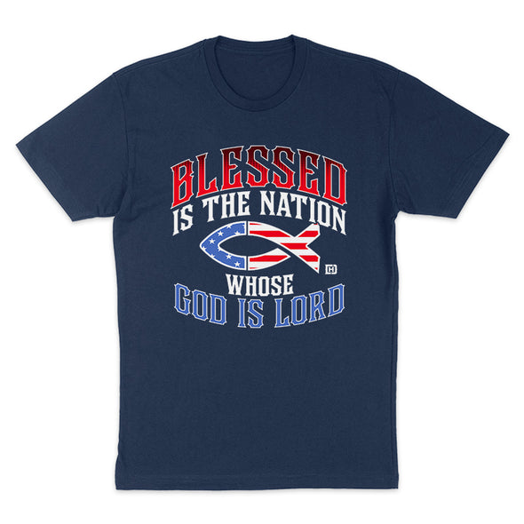 Blessed Is The Nation Fish Men's Apparel
