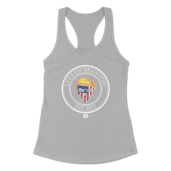 Let's Go Brandon Skull Women's Apparel