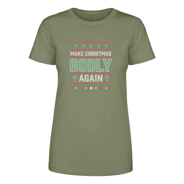 Make Christmas Godly Again Sweater Women's Apparel