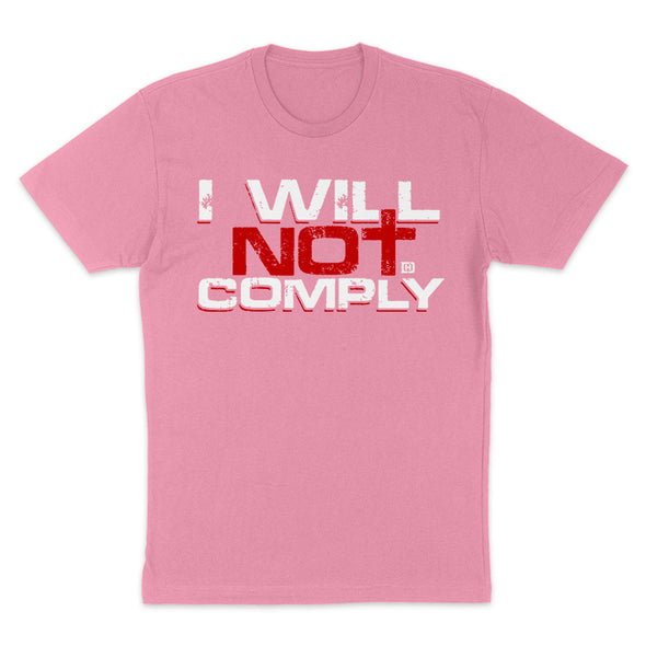 I Will Not Comply Cross Women's Apparel