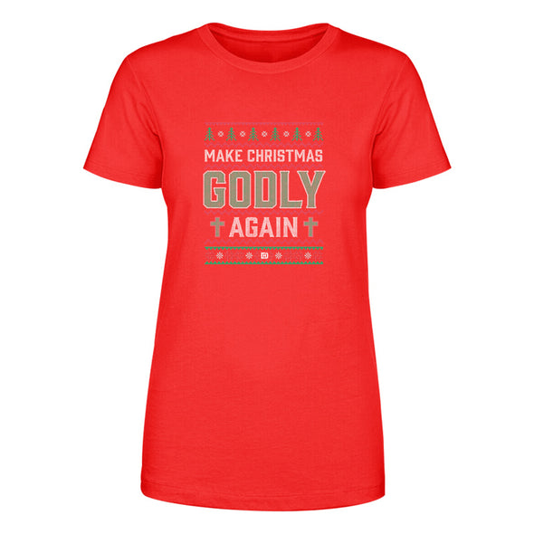 Make Christmas Godly Again Sweater Women's Apparel