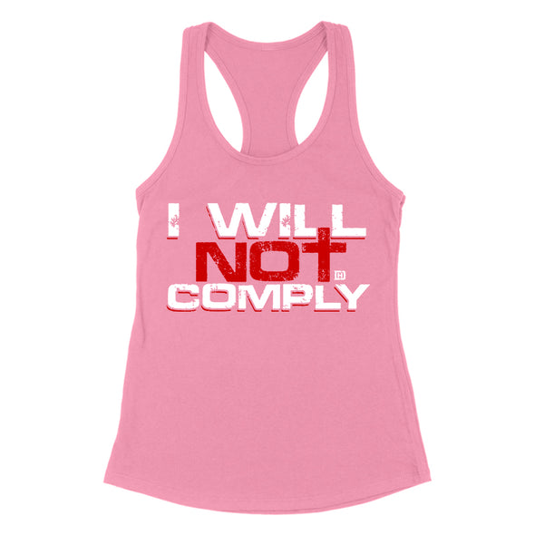 I Will Not Comply Cross Women's Apparel