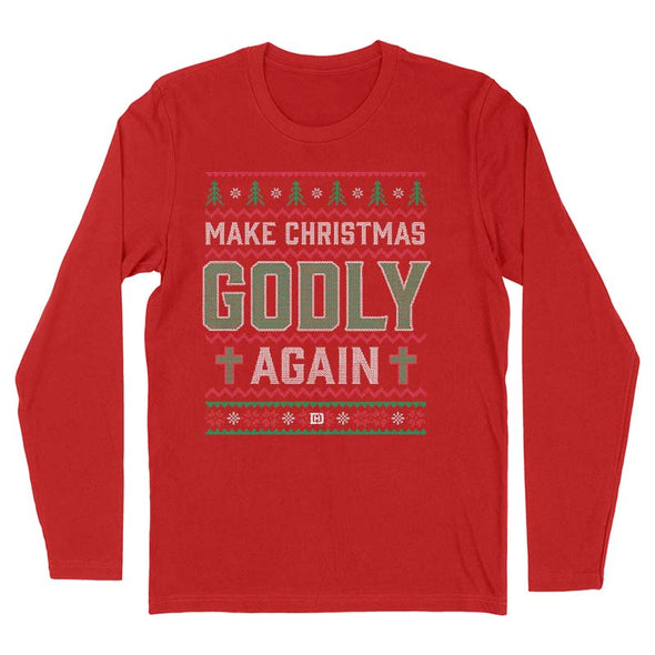 Make Christmas Godly Again Sweater Men's Apparel