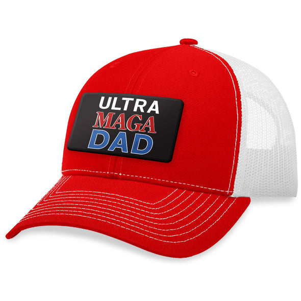 Ultra Maga Dad Leather Patch Hat